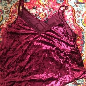 Torrid Velvet Tank Top size 2